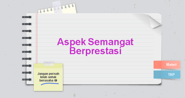Aspek Semangat Berprestasi